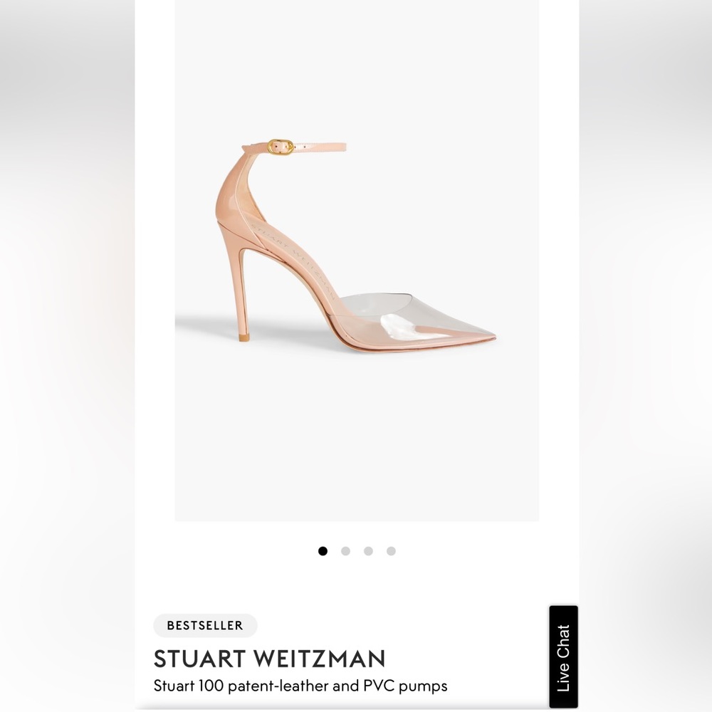 STUART WEITZMAN- Stuart 100 patent-leather and PVC pumps